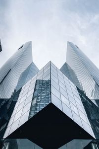 Preview wallpaper building, modern, architecture, mirrored, facade