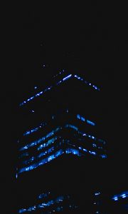 Preview wallpaper building, night, architecture, windows, light