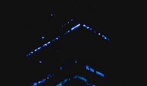 Preview wallpaper building, night, architecture, windows, light