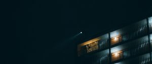 Preview wallpaper building, night, backlight, dark
