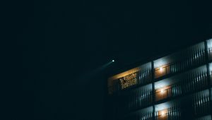 Preview wallpaper building, night, backlight, dark