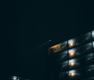 Preview wallpaper building, night, backlight, dark