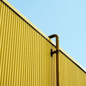 Preview wallpaper building, pipe, yellow, minimalism
