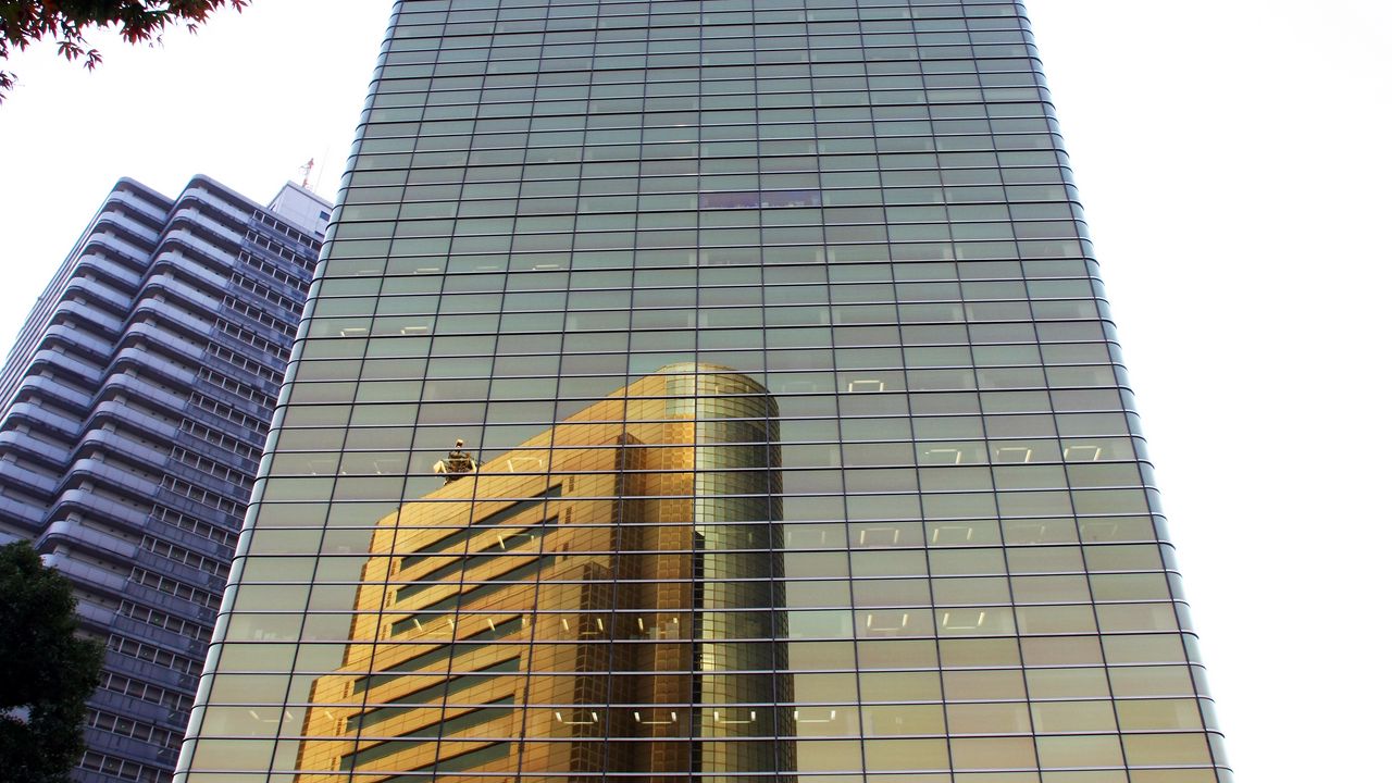 Wallpaper building, reflection, facade, architecture, mirror