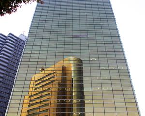 Preview wallpaper building, reflection, facade, architecture, mirror