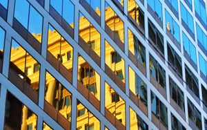 Preview wallpaper building, reflection, facade, glass