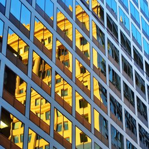 Preview wallpaper building, reflection, facade, glass