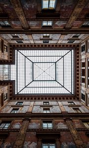 Preview wallpaper building, roof, architecture, bottom view