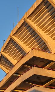 Preview wallpaper building, roof, balconies, wooden, architecture