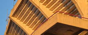 Preview wallpaper building, roof, balconies, wooden, architecture