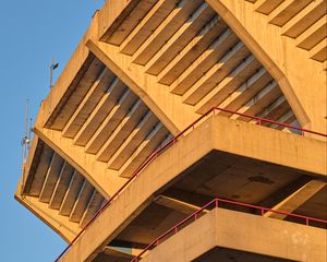 Preview wallpaper building, roof, balconies, wooden, architecture