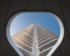 Preview wallpaper building, roof, bottom view, architecture