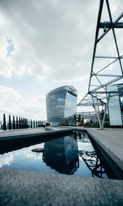 Preview wallpaper building, roof, reflection, architecture