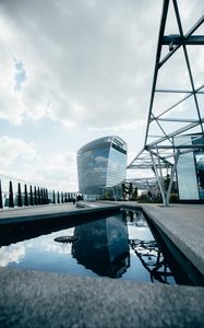 Preview wallpaper building, roof, reflection, architecture