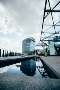 Preview wallpaper building, roof, reflection, architecture