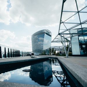 Preview wallpaper building, roof, reflection, architecture