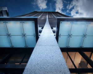 Preview wallpaper building, roof, sky, cloudy, sky scraper