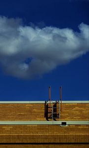 Preview wallpaper building, roof, stairs, sky