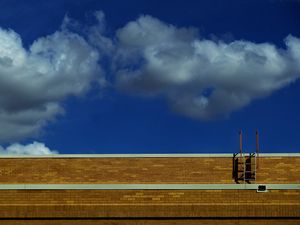 Preview wallpaper building, roof, stairs, sky