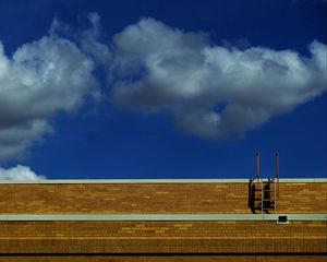 Preview wallpaper building, roof, stairs, sky