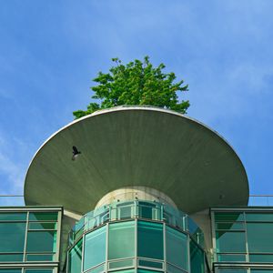 Preview wallpaper building, roof, tower, tree