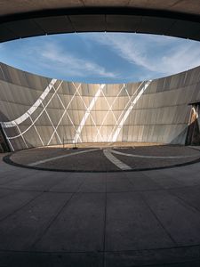 Preview wallpaper building, roof, wall, lines, light, architecture