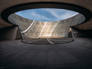 Preview wallpaper building, roof, wall, lines, light, architecture