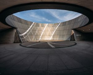 Preview wallpaper building, roof, wall, lines, light, architecture