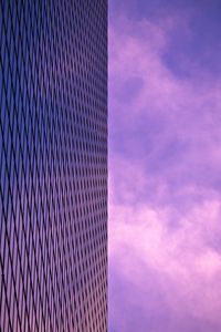 Preview wallpaper building, sky, minimalism, purple
