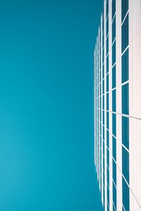 Preview wallpaper building, sky, minimalism, white, blue