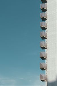 Preview wallpaper building, sky, minimalism, blue, gray