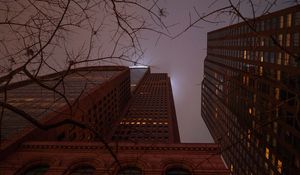 Preview wallpaper building, skyscraper, architecture, city, night