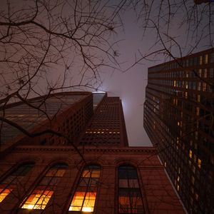 Preview wallpaper building, skyscraper, architecture, city, night