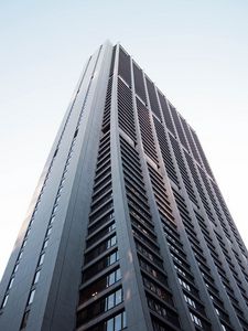Preview wallpaper building, skyscraper, architecture, gray