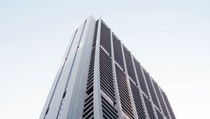 Preview wallpaper building, skyscraper, architecture, gray