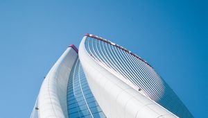 Preview wallpaper building, skyscraper, architecture, modern, minimalism