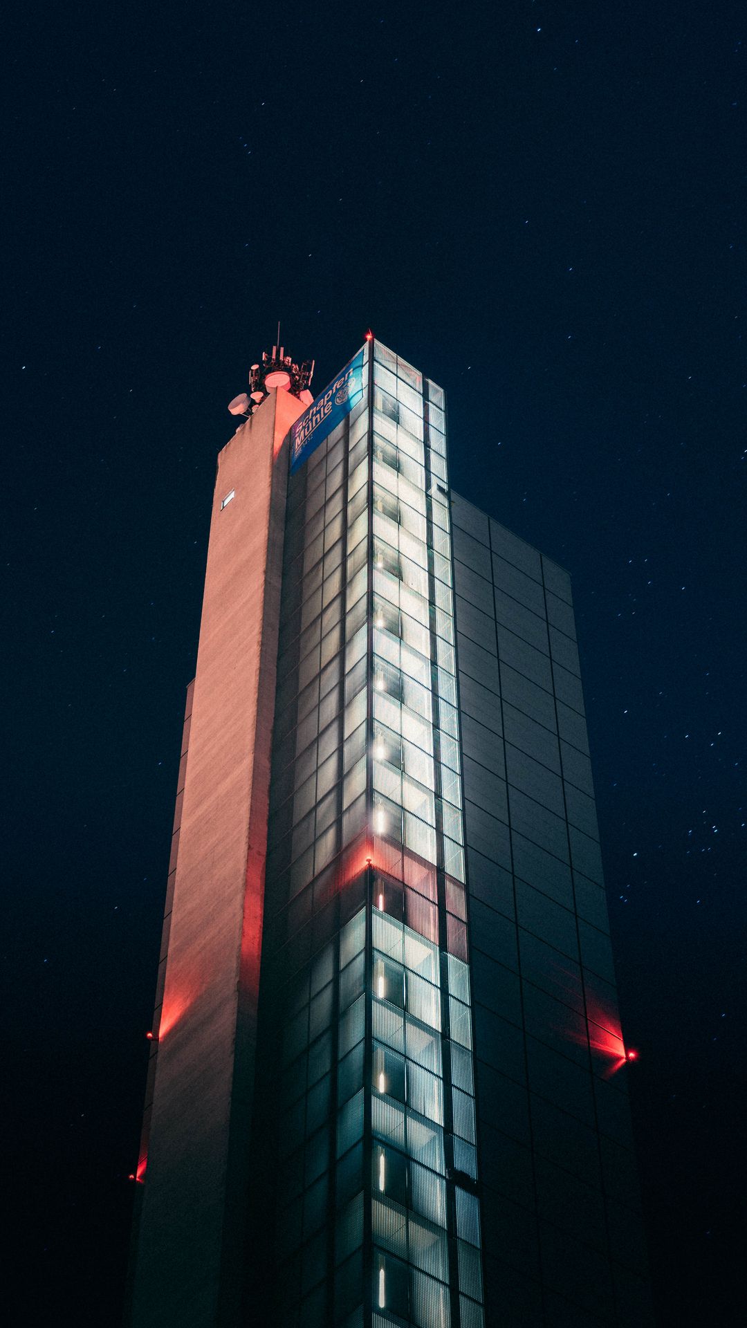 Download wallpaper 1080x1920 building, skyscraper, architecture, night ...