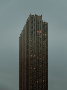 Preview wallpaper building, skyscraper, architecture, facade, minimalism