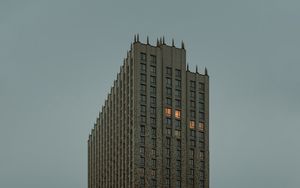Preview wallpaper building, skyscraper, architecture, facade, minimalism