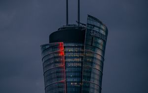 Preview wallpaper building, skyscraper, architecture, clouds