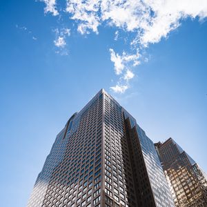 Preview wallpaper building, skyscraper, architecture, sky, clouds