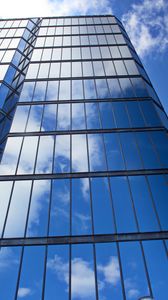 Preview wallpaper building, skyscraper, architecture, glass, reflection, blue