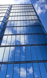 Preview wallpaper building, skyscraper, architecture, glass, reflection, blue