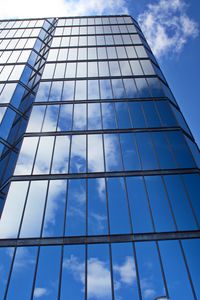 Preview wallpaper building, skyscraper, architecture, glass, reflection, blue