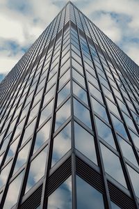 Preview wallpaper building, skyscraper, architecture, glass, bottom view