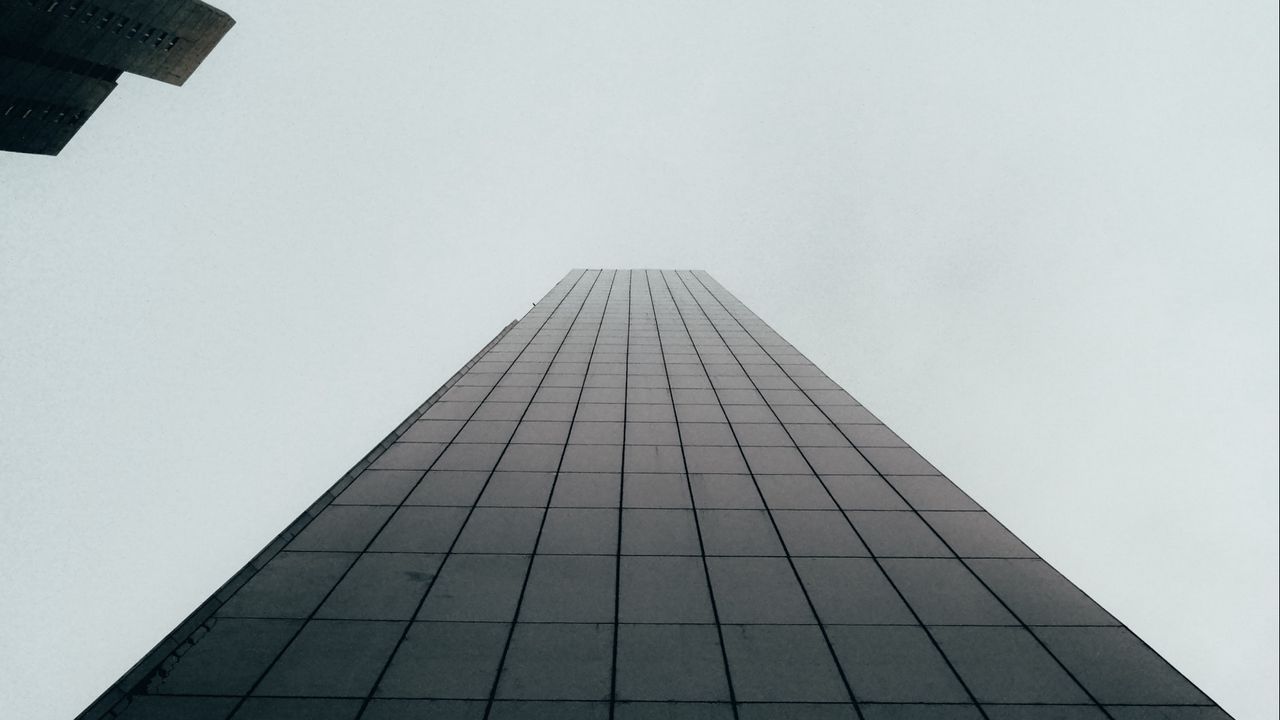 Wallpaper building, skyscraper, black, facade, architecture