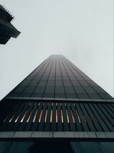 Preview wallpaper building, skyscraper, black, facade, architecture