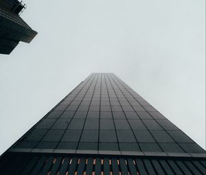 Preview wallpaper building, skyscraper, black, facade, architecture