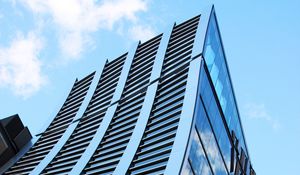 Preview wallpaper building, skyscraper, blue, architecture