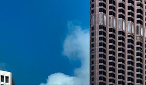 Preview wallpaper building, skyscraper, facade, architecture, minimalism